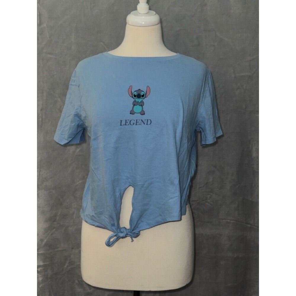 Women's Lilo and Stitch tie front legend T-shirt XL